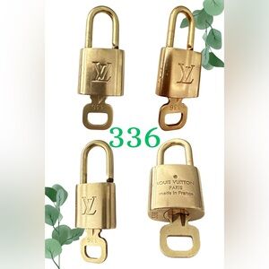 Louis Vuitton Brass Lock and Key Set #336